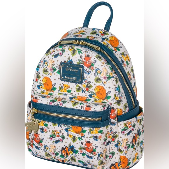 NWT Loungefly Disney Lion King Tattoo Mini Backpack - Picture 5 of 9